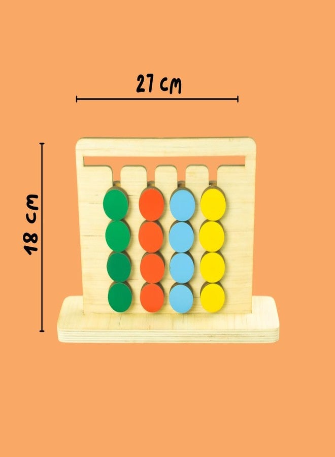 Techny Birds Technybirds Kids Montessori Slide Puzzle Game IPattern & Color Matching Learning Toys for Kids 4-8 Years I Birthday Gift for Unisex I Preschool Educational Activity Toy for 4,5,6,7,8 I Travel Friendly - Image 2